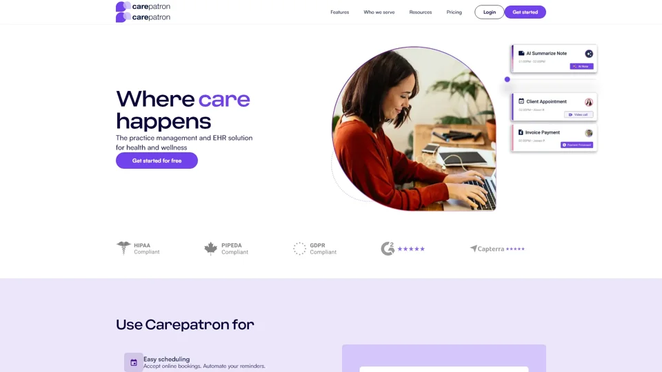 Carepatron: All-In-One EHR & Practice Management Software