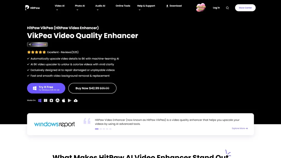 HitPaw Video Enhancer - AI Video Enhancer