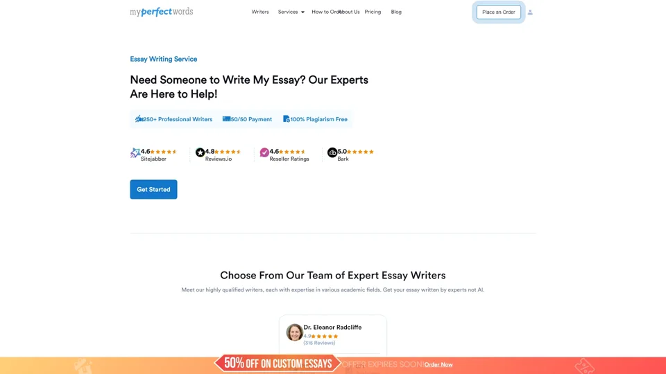 Do My Essay For Me | Essay Writing Service at $11/Page