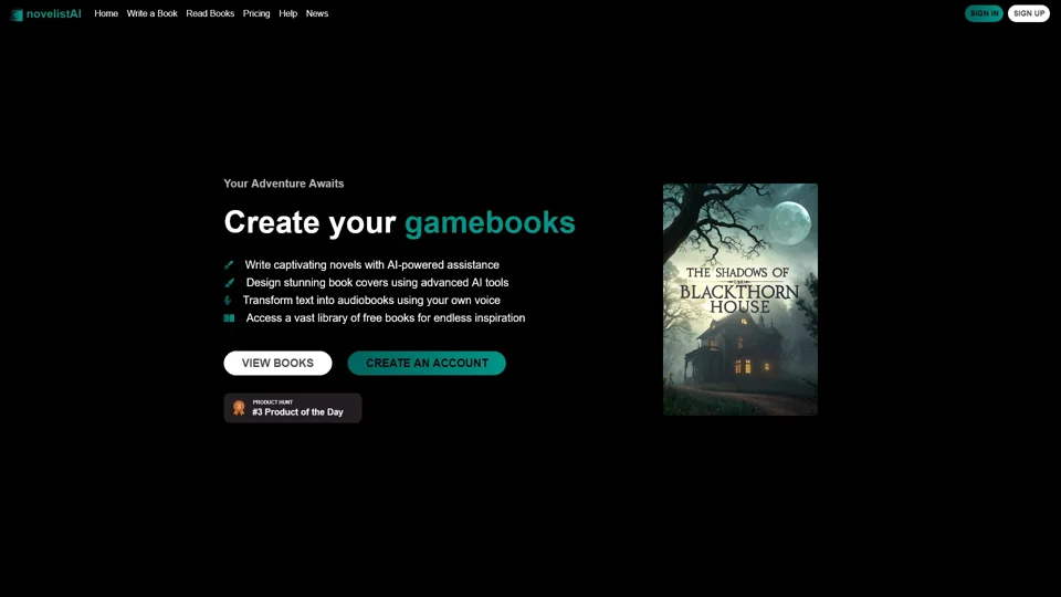 novelistAI - Create your novels with AI