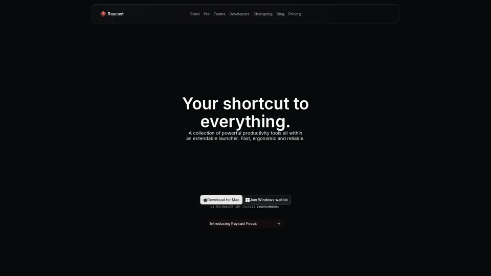 Raycast - Your shortcut to everything