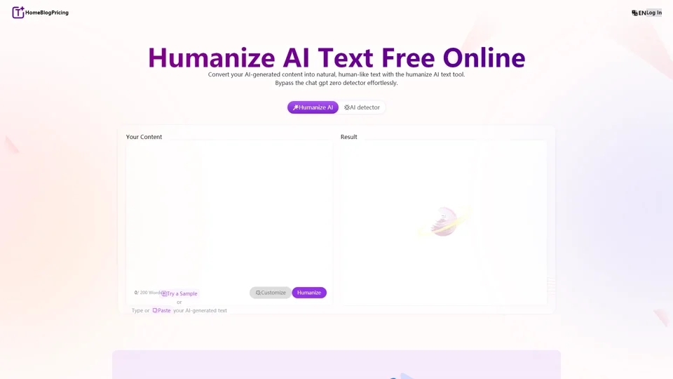 Humanize.ai: Make AI Text More Natural Online for Free