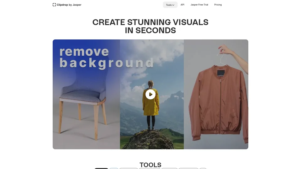 Create stunning visuals in seconds with AI.