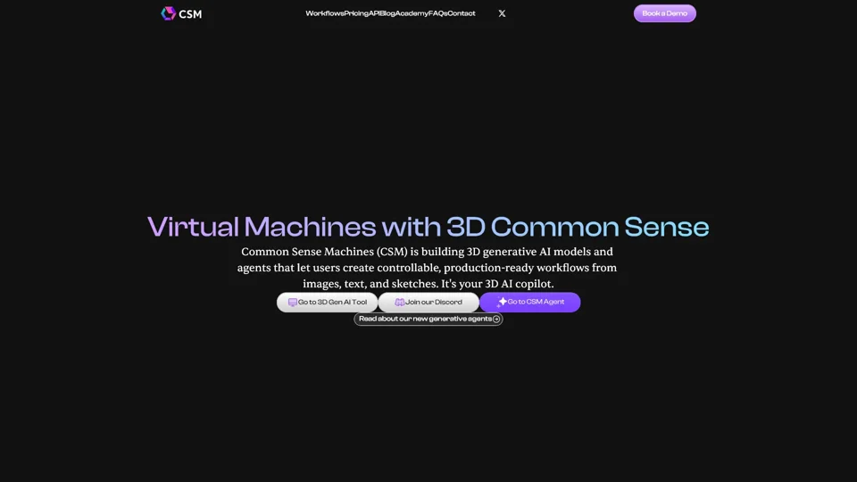 CSM — 3D AI with Common Sense