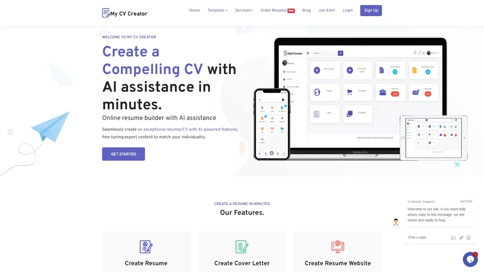 MyCVCreator – Free CV Creator, Resume Maker & Online CV Generator