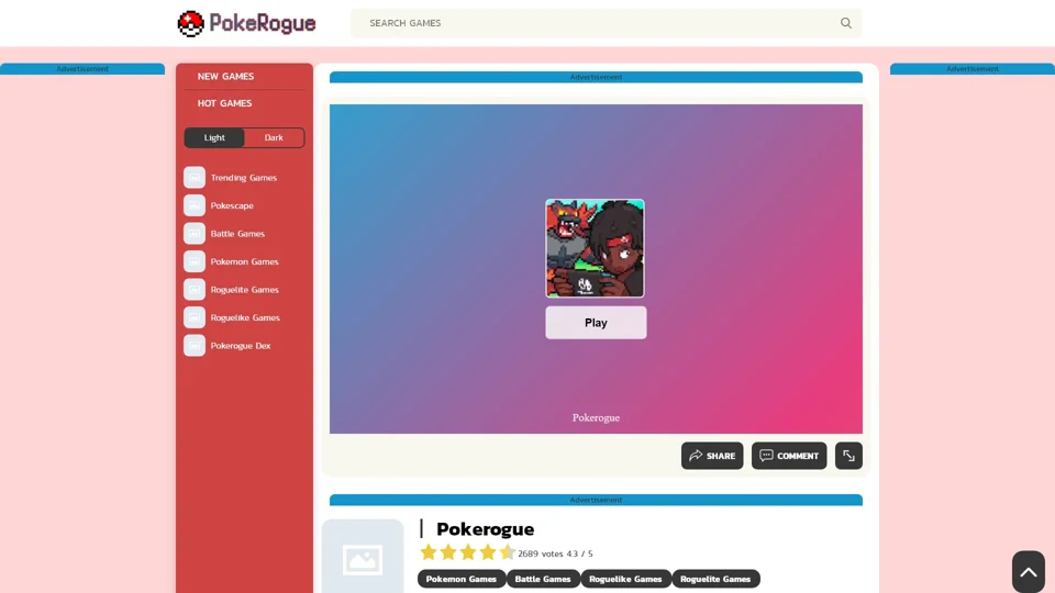 Pokerogue Game | Play Pokemon Rogue-lite Battle!