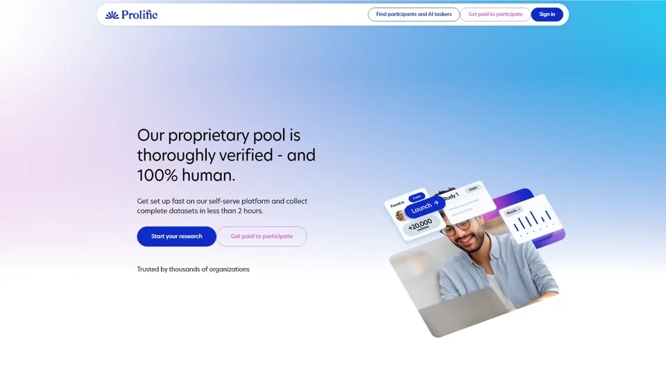 Prolific | Easily collect high-quality data from real people
