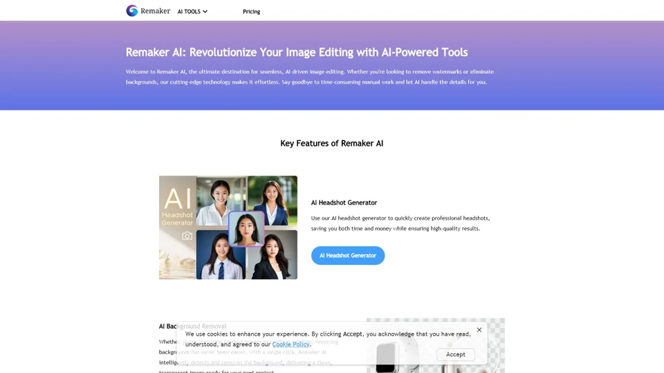 Remaker AI: Revolutionize Your Image Editing with AI-Powered Tools