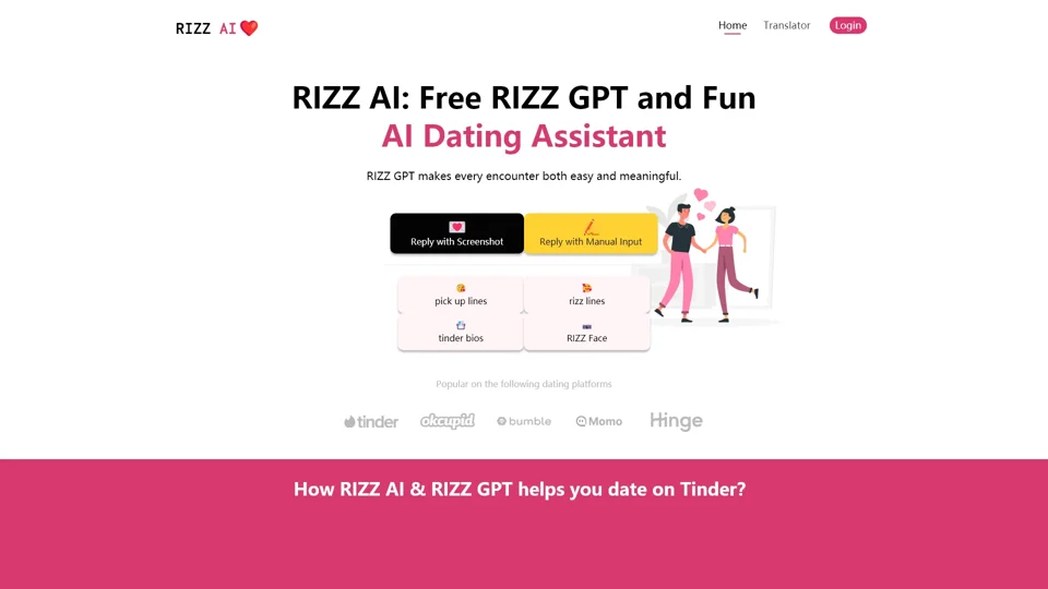 RIZZ AI: Free RIZZ GPT and Fun AI Dating Assistant