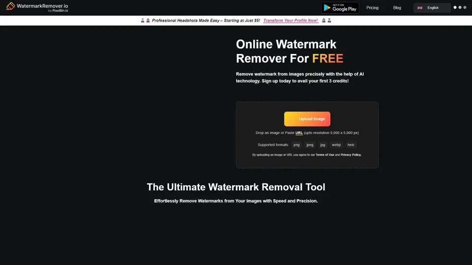 Watermark Remover - Remove Watermarks Online from Images for Free